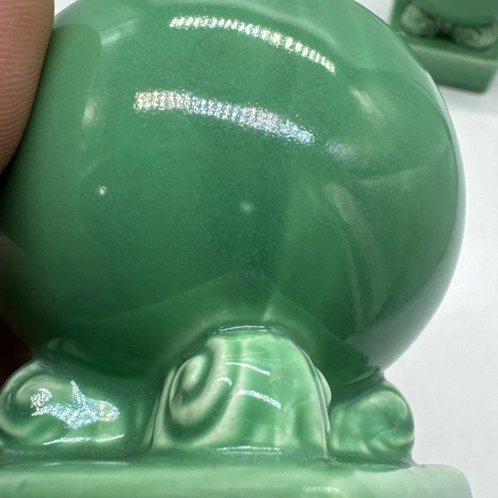 Vintage Fiesta GREEN Bulb Candle Holders